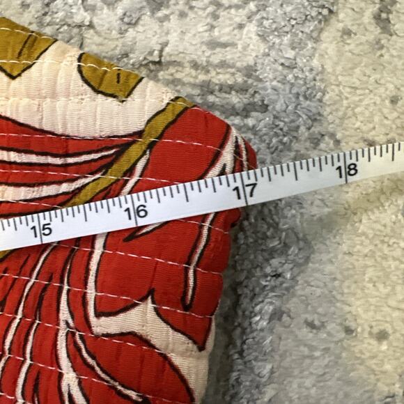 B.O.G Collective Women's Red & Cream Floral Dress Size Medium Fit and Flare NWT - Picture 7 of 9